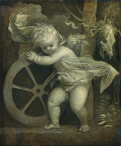 Amor med tidens hjul av Titian