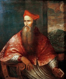 Porträtt av kardinal Pietro Bembo 1470-1547, 1545-1546. av Titian
