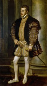 Porträtt av Filip II 1527-1598, kung av Spanien och Portugal, ca 1554.