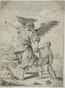 Tobias och ängeln av Titian