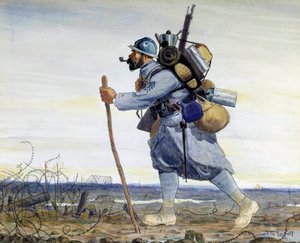 "En hårig med sin Barda" av Tito Saubidet