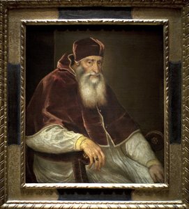 Påven Paul III (Alessandro Farnese av Tiziano Vecelli