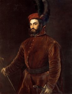 Porträtt av Ippolito de Medici 1511-1535, ca 1533-1534. av Tiziano Vecelli