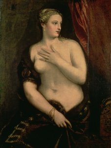 Venus betraktar sin spegelbild i en spegel