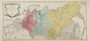Karta över det ryska imperiet av Tobias Conrad Lotter