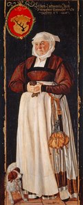 Porträtt av Eslbeth Lochmann, hustru till Jacob Schwytzer, 1564