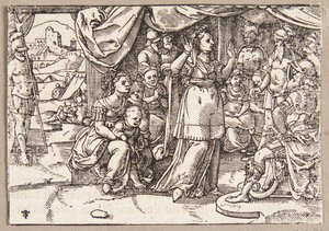 Veturia och Volumnia ber Coriolanus att skona Rom