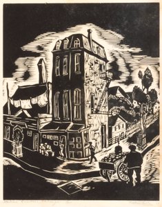 Italienska kvarteren, Chicago av Todros Geller