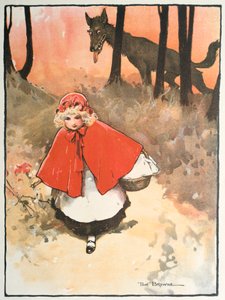 Scen från Rödluvan, 1900