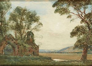 Old Chapel, Carse of Gowrie (akvarell) av Tom Scott