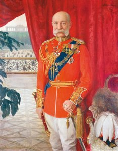Kejsar Franz Joseph I i galauniformen av en brittisk fältmarskalk av Tom von Dreger