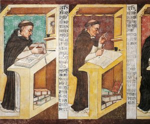 Broder Isnardo av Vicenza, av Tommaso da Modena (ca 1325 eller 1326-1379), fresk, biskopsseminariet, Dominikanernas kapitelhus, Treviso