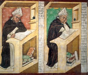 St Albert Great, detalj från Cycle of Forty Illustrious Members of Dominican Order