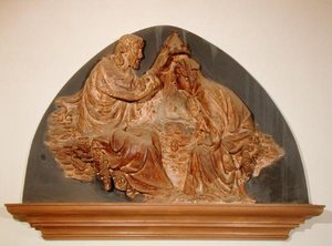 Jungfruns kröning (marmor) av Tomasso (attr. to) Masaccio
