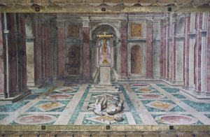 Kristendomens triumf, i Konstantins rum, Raphael Rooms, ca 1585 (fresk)