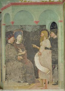 Johannes Döparen skäller ut Herodes och Herodias för deras äktenskapsbrott, 1435