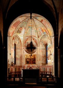 Jungfruns liv - Fresco av Tommaso Masolino da Panicale