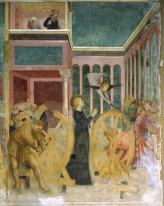 Saint Catherine räddad av en ängel av Tommaso Masolino da Panicale