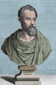 Porträtt av Galileo Galilei dit Galilee, italiensk astronom (1564-1642) gravyr av Tommaso Piroli (1752-1824) privat samling