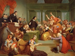Rättegången mot George Jacobs, 5 augusti 1692 av Tompkins Harrison Matteson