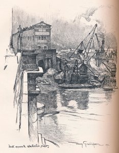 Dock mittemot Waterloo Pier, c1902