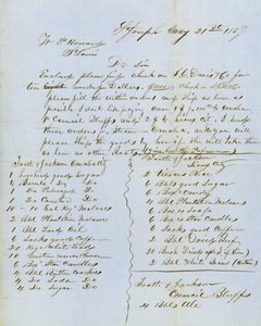 Letter signed Tootle & Jackson, Council Bluffs, to W.P. Howard, St. Louis, May 21, 1857 av Tootle and Jackson
