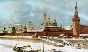 Kreml, Moskva, Ryssland, ca 1930-talet