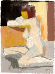 Sammanfattning: Sittande nakenmodell