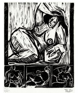 Djärva expressionistiska figurer av Tore Bahnson