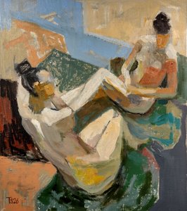 Vilande abstrakta figurer