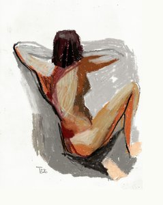 Avslappnad figurstudie