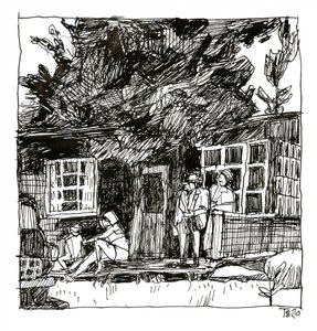 En gammaldags veranda av Tore Bahnson