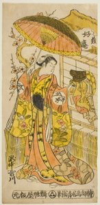 Takinaka Utagawa (flod) av Torii Kiyomasu II