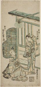 Dr Sanogawa Ichimatsu Dr Arashi och Dr Minosuke Dr Okiku av Torii Kiyomasu II