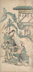 Ichimura Mezzo Draft Yunosuke Arashi, va? 1748. , mygga. 1748. av Torii Kiyomasu I