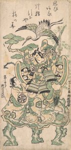 Ichimura Manzo As och Tsu City plan d Segawa Hearing Jiro As och Tsu City här och där, va? 1745. , mygga. 1745. av Torii Kiyomasu I