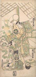 Scen från en modifierad Soga Play, ca. 1745., ca. 1745. av Torii Kiyomasu I