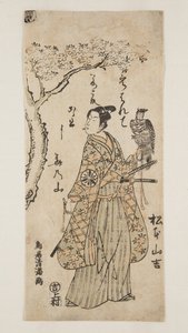 Skådespelaren Matsumoto Yamakichi (trätryck i färg) av Torii Kiyomitsu