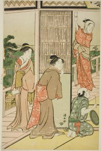 En fest i Shinagawa Pleasure Quarters av Torii Kiyonaga