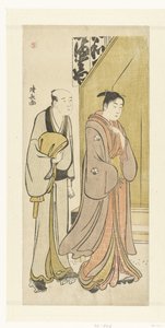 Skådespelaren Iwai Hanshiro IV i vardagen av Torii Kiyonaga