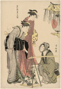 Köpa krukväxter, från serien "A Brocade of Eastern Manners (Fuzoku Azuma no nishiki)" av Torii Kiyonaga