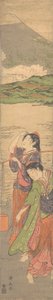 Dance of the Beach Maidens, sent 1700-tal. av Torii Kiyonaga