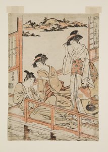D?gashima (träblock i färg) av Torii Kiyonaga