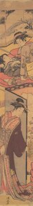I ett nöjeshus, sent 1700-tal. av Torii Kiyonaga