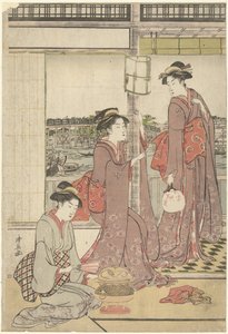 månfest av Torii Kiyonaga