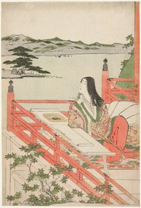 lila shikibu av Torii Kiyonaga