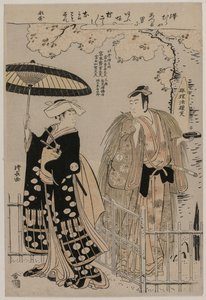 Sawamura Sojuro Bra plan d Arashimura Jiro As Kusunoki Seiren plan d av Torii Kiyonaga