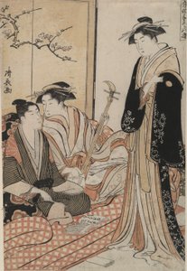 Teaching a Song of Kat?-bushi: Musikaliska tidsfördriv av Torii Kiyonaga