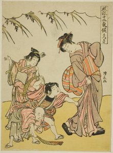 Den femte månaden (Satsuki), från serien "Fashionable Twelve Seasons (Furyu juni kiko)" av Torii Kiyonaga