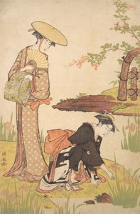 Iristrädgården, ca. 1784. av Torii Kiyonaga